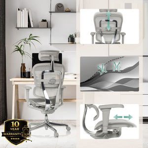 Biuro kėdė Ergohuman ULTRA GS GEN2 Grey