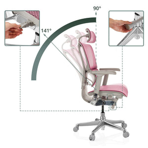 Biuro kėdė Ergohuman SLIM GS GEN2 Rosa