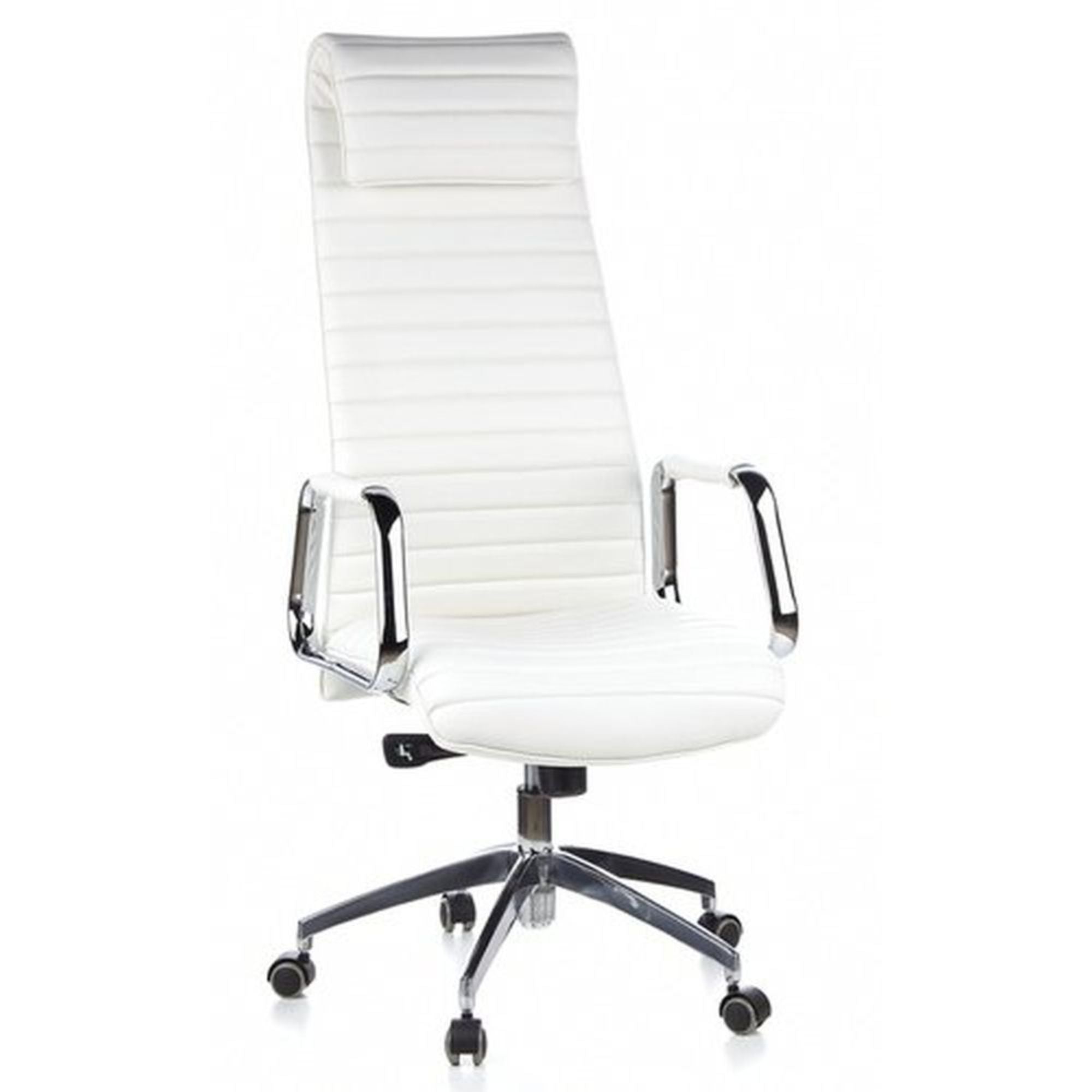 Biuro kėdė ASPERA Nappa Leather Luxus Creme White