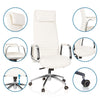 Biuro kėdė ASPERA Nappa Leather Luxus Creme White