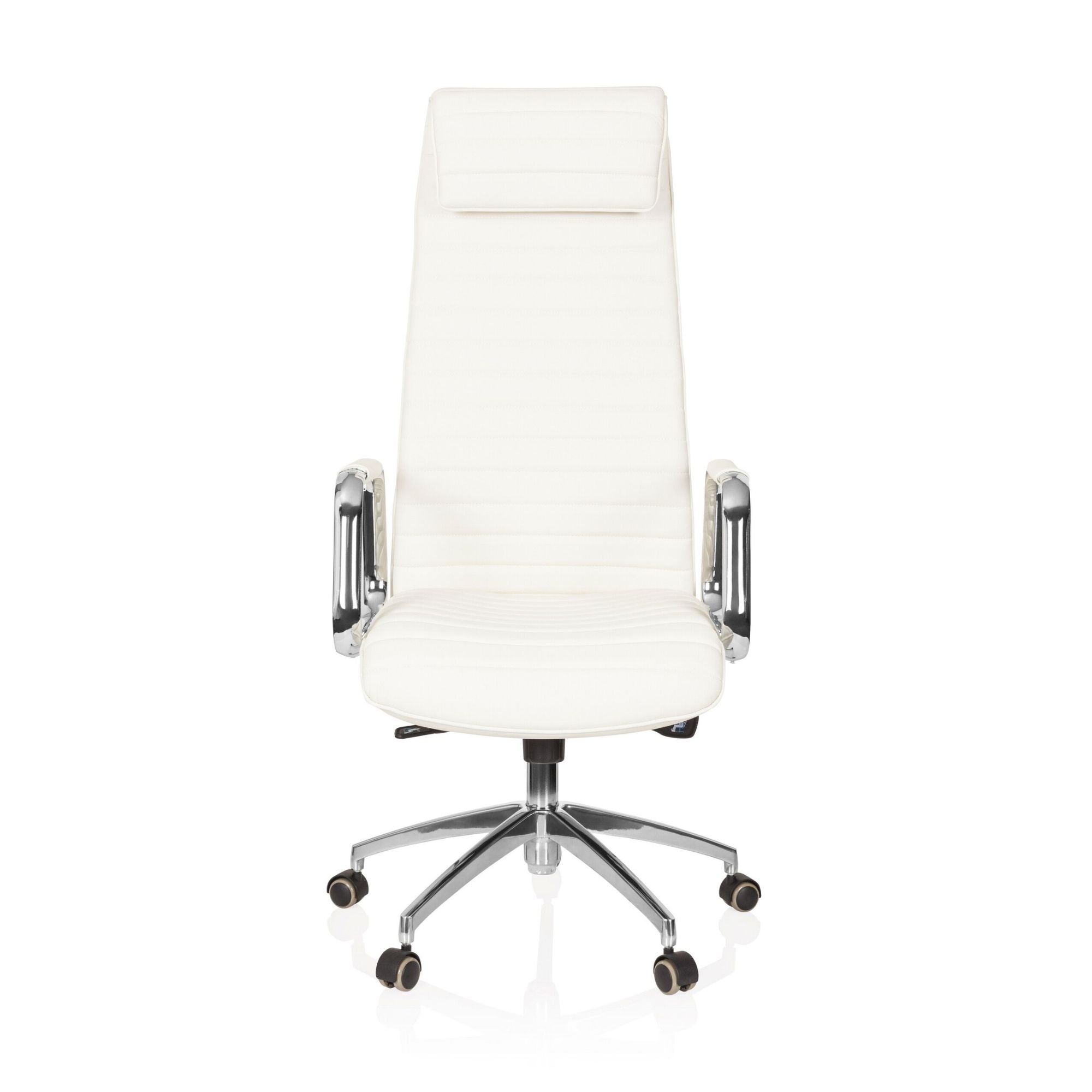 Biuro kėdė ASPERA Nappa Leather Luxus Creme White