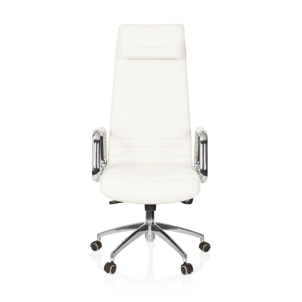Biuro kėdė ASPERA Nappa Leather Luxus Creme White