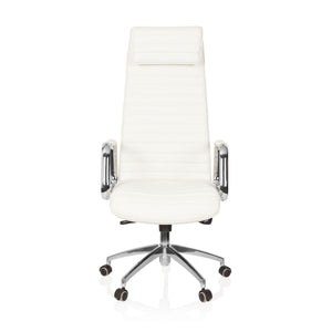Biuro kėdė ASPERA Nappa Leather Luxus Creme White