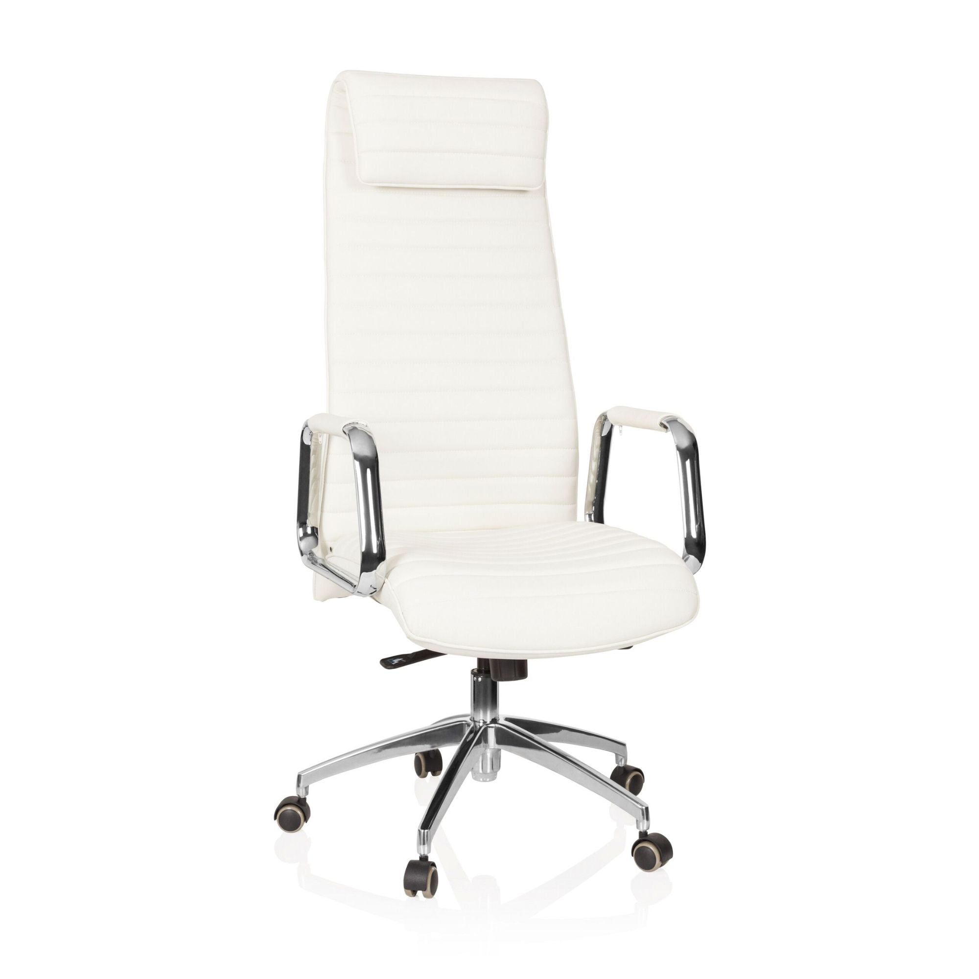 Biuro kėdė ASPERA Nappa Leather Luxus Creme White