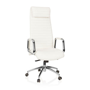 Biuro kėdė ASPERA Nappa Leather Luxus Creme White