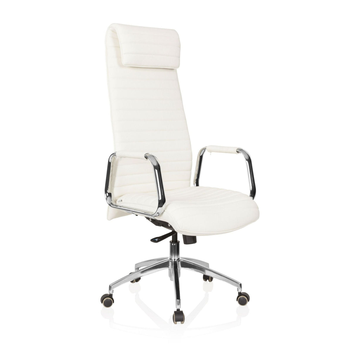 Biuro kėdė ASPERA Nappa Leather Luxus Creme White