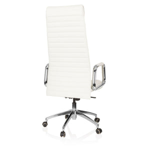 Biuro kėdė ASPERA Nappa Leather Luxus Creme White