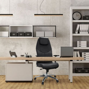 Biuro kėdė Ferrara Executive, juoda (iki 220 kg)