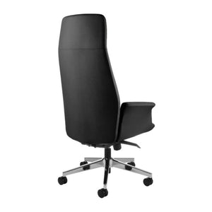 Vadovo kėdė PRETO Executive Leather, juoda