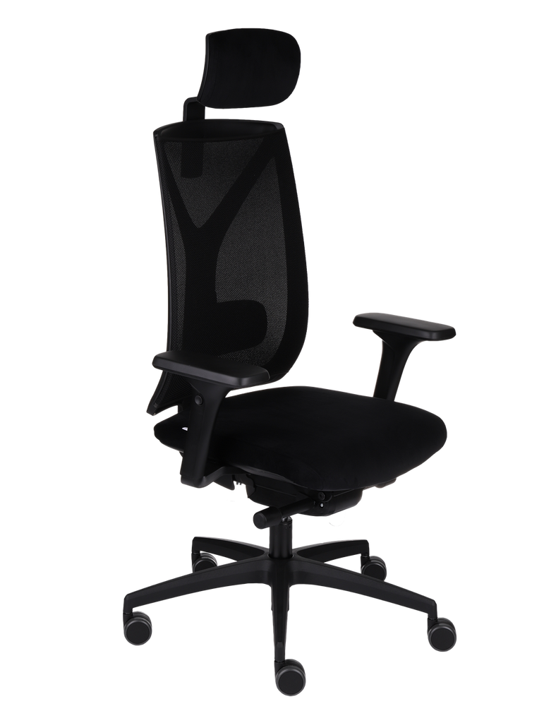 Biroja krēsls Valio BS HD Black Note - Ergostock.lv