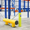 Brand Safe žemo lygio apsauginis barjeras 4900 mm, kontrastingos geltonos spalvos