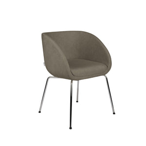 Lankytojų kėdė Jula4L Chrome Strong – pilka