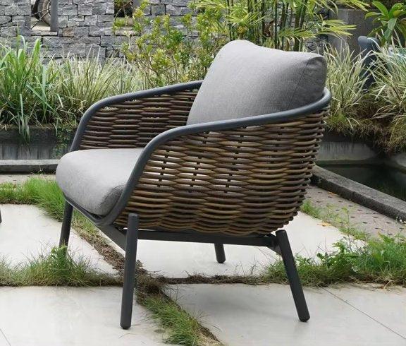 Lauko baldų komplektas Snapty Garden Borneo, sofa, 2 foteliai ir 2 staliukai