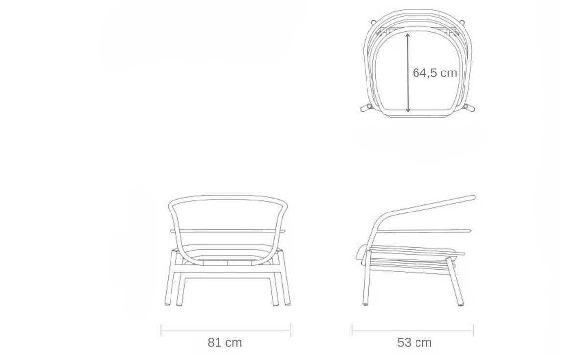 Lauko baldų komplektas Snapty Garden Borneo, sofa, 2 foteliai ir 2 staliukai