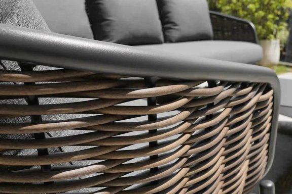 Lauko baldų komplektas Snapty Garden Borneo, sofa, 2 foteliai ir 2 staliukai