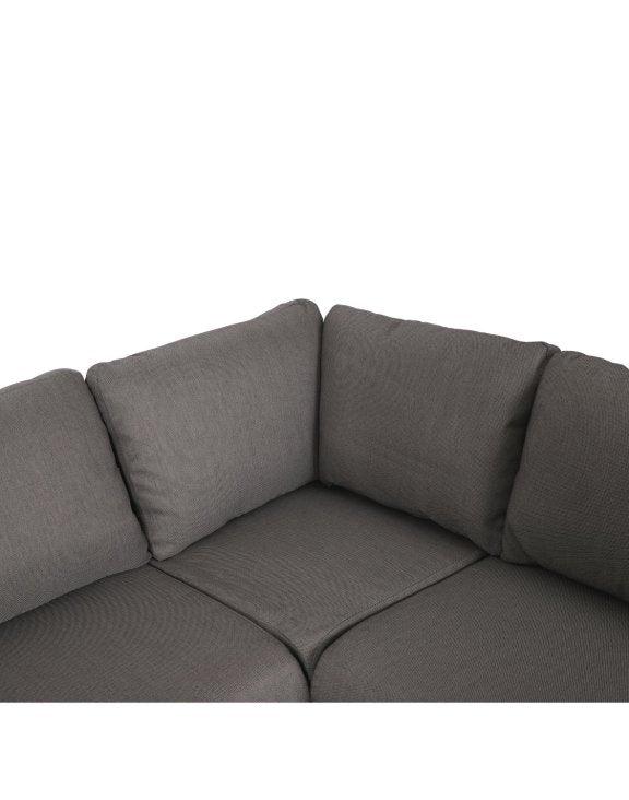 Lauko baldų komplektas Snapty Garden Borneo, kampinė sofa, krėslas ir 2 staliukai
