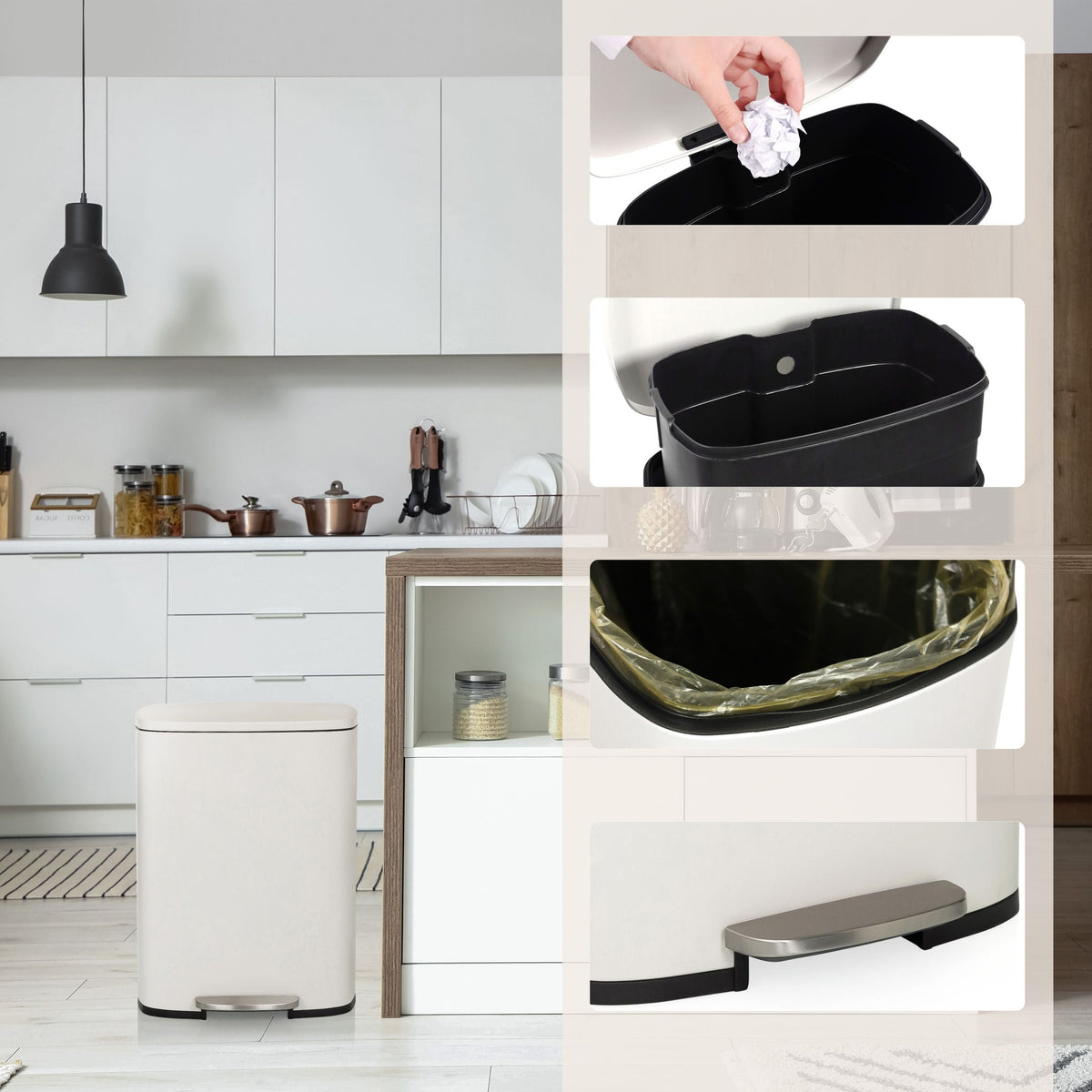 Šiukšlių dėžė CLEAN 50 L