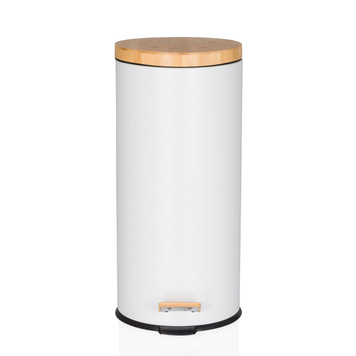 Šiukšliadėžė CLEAN BAMBOO White 30 L