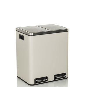 Šiukšlių dėžė CLEAN Beige 2 x 15 L