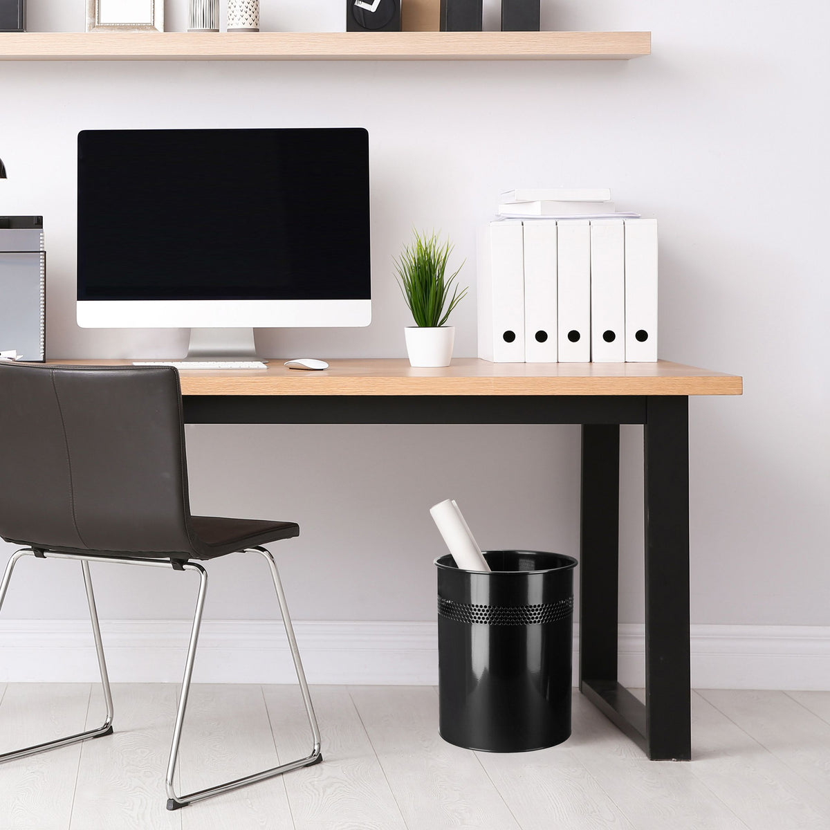 Šiukšliadėžė CLEAN III, metalinė, 15 L