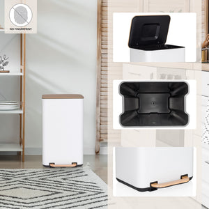 Šiukšliadėžė CLEAN NATURA White 30 L
