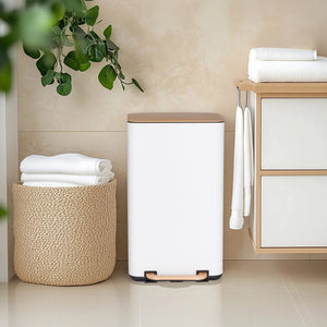 Šiukšliadėžė CLEAN NATURA White 30 L