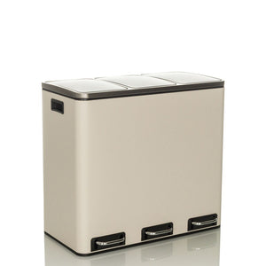 Atliekų šiukšliadėžė CLEAN PRO Beige, 3 x 18 L