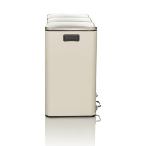 Atliekų šiukšliadėžė CLEAN PRO Beige, 3 x 18 L