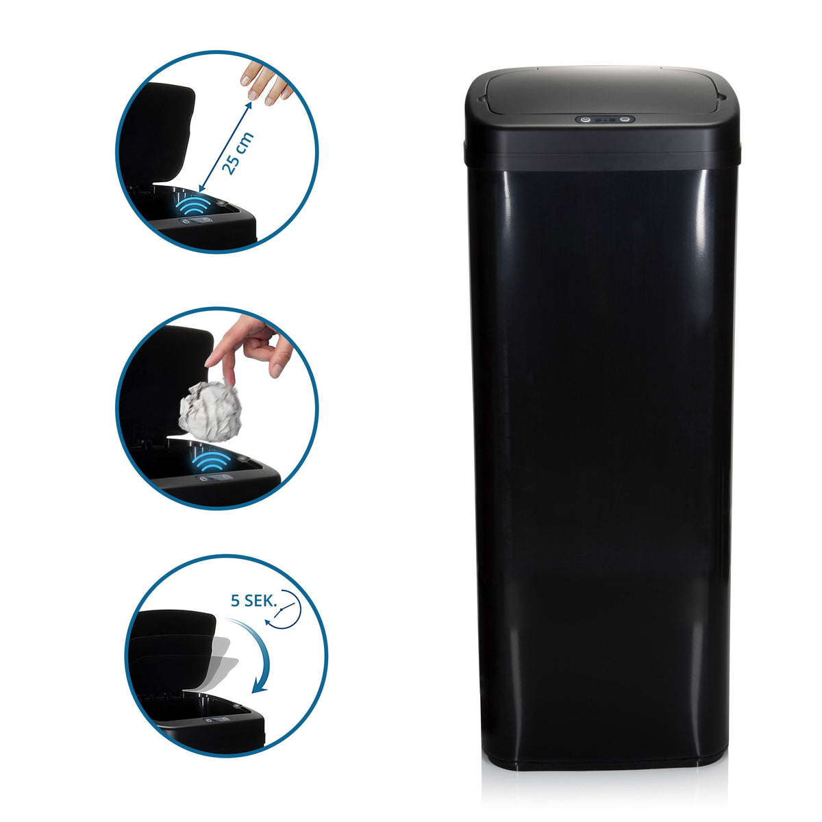 Šiukšliadėžė CLEAN SENSOR PRO, 50L