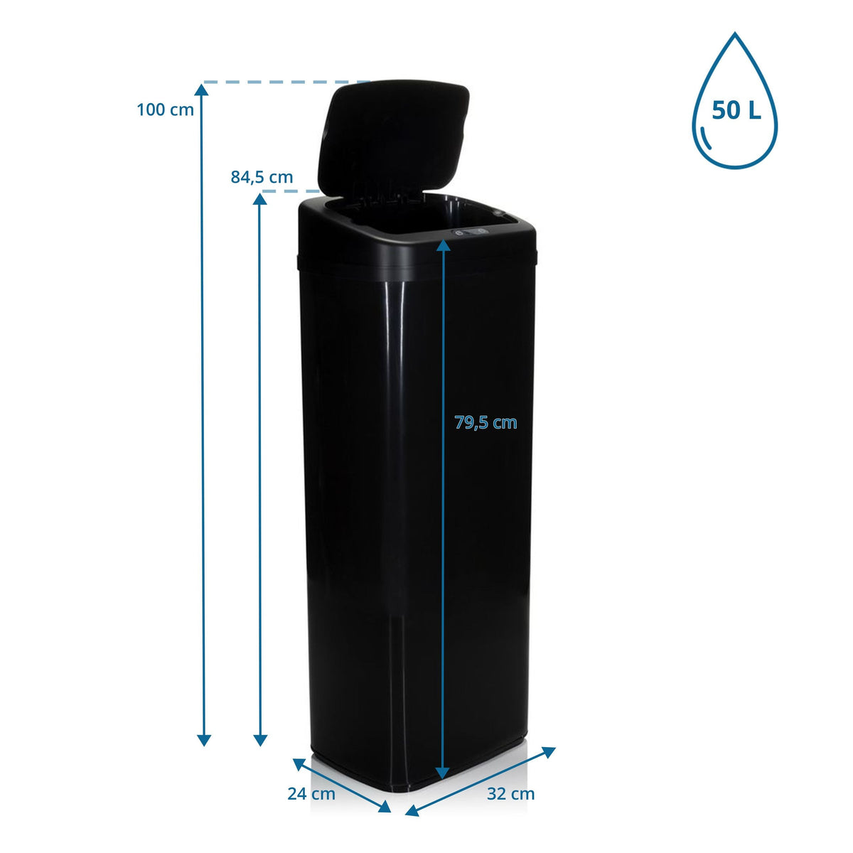 Šiukšliadėžė CLEAN SENSOR PRO, 50L