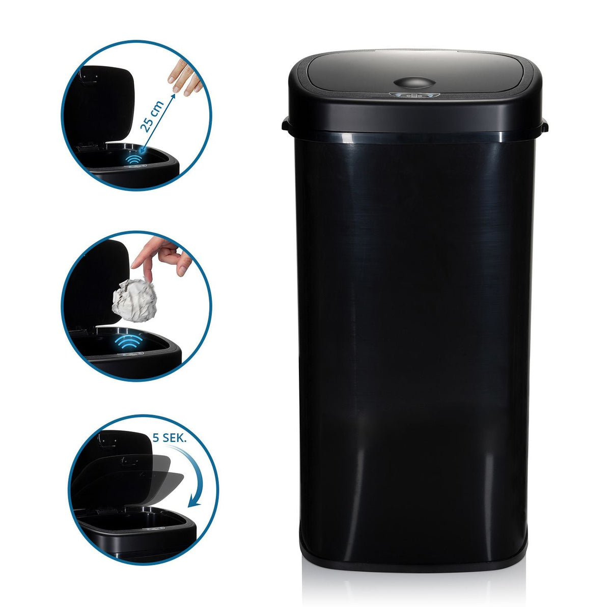 Atliekų šiukšliadėžė CLEAN SENSOR PRO, 68 L
