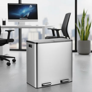 Atliekų dėžė CLEAN Stainless 2 x 30 L