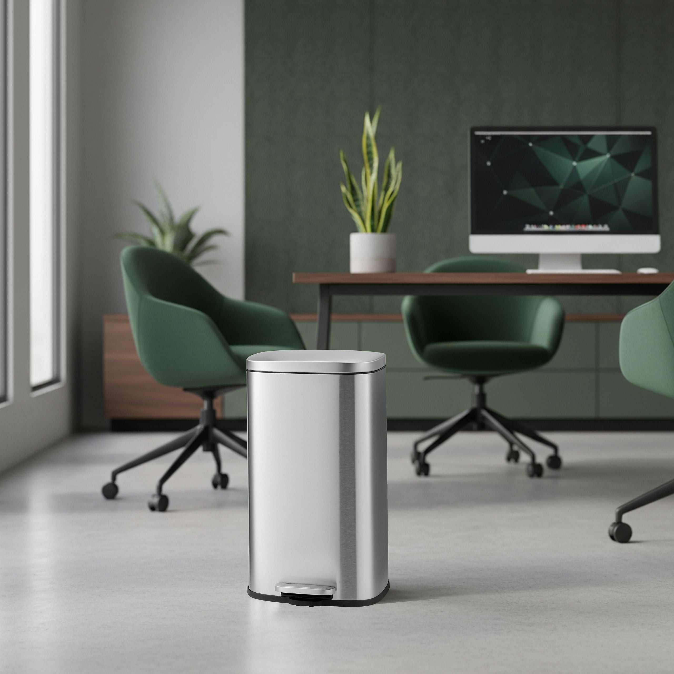 Šiukšliadėžė CLEAN STAINLESS 30 L
