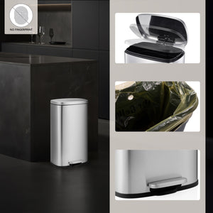 Šiukšliadėžė CLEAN STAINLESS 30 L