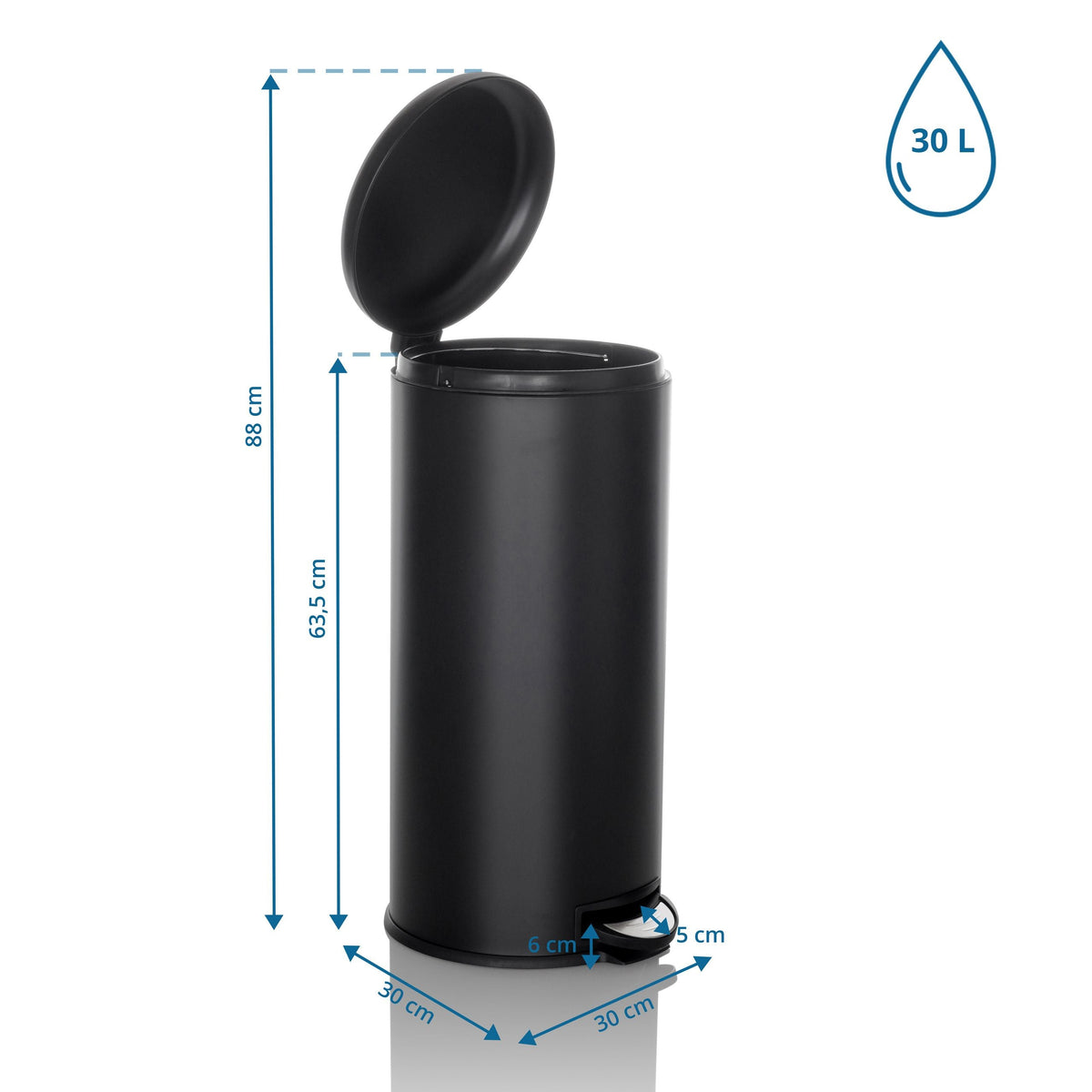 Šiukšlių dėžė CLEAN STEP 30L