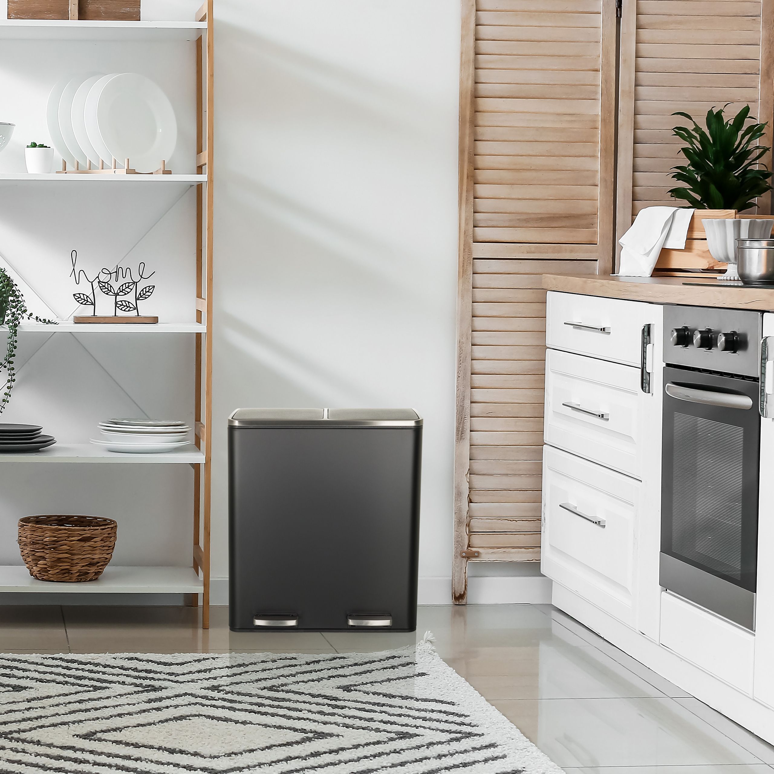 Atliekų šiukšliadėžė CLEAN XI, 2 x 30 L