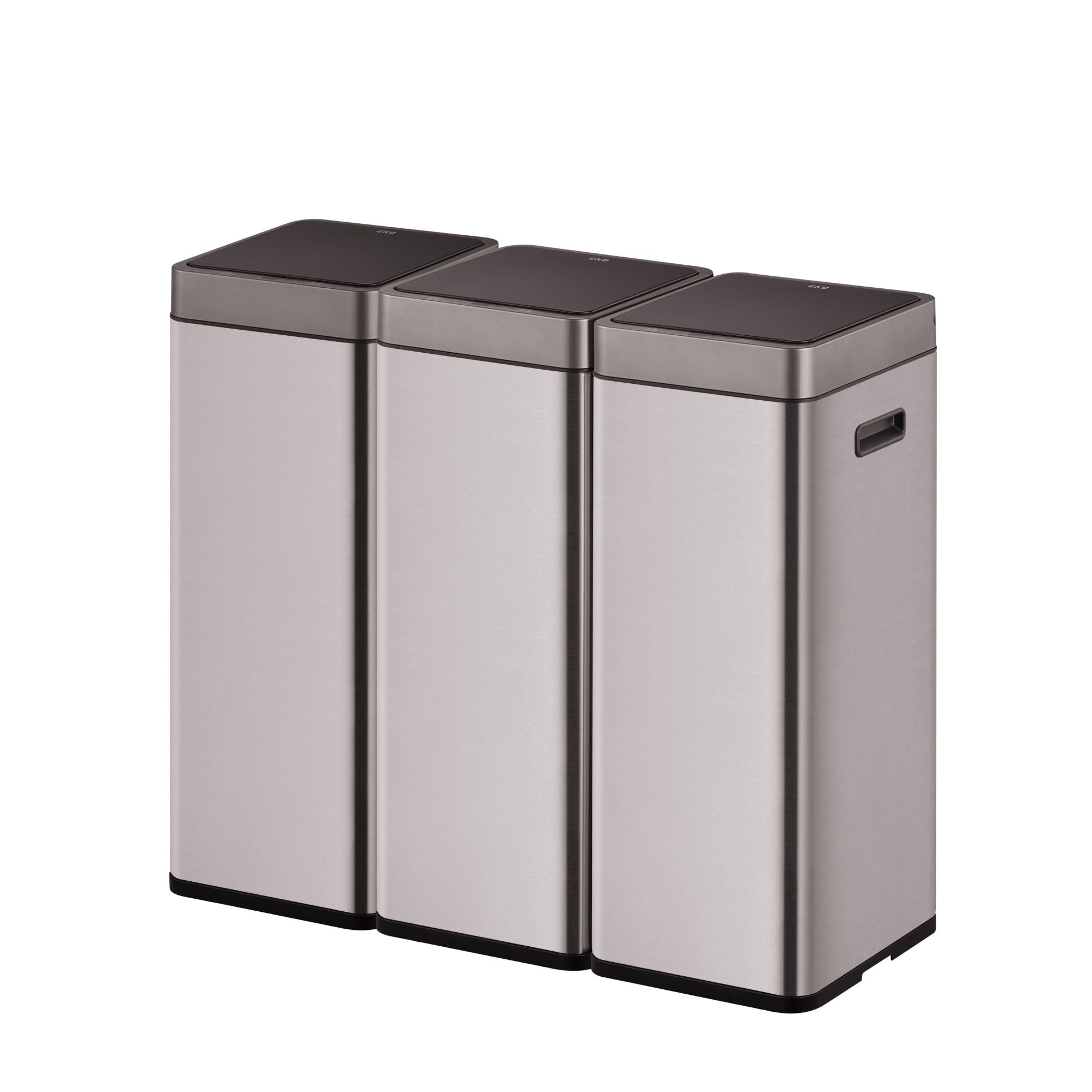 Šiukšliadėžė MIRAGE SLIM 30 L, nerūdijančiojo plieno, su jutikliu