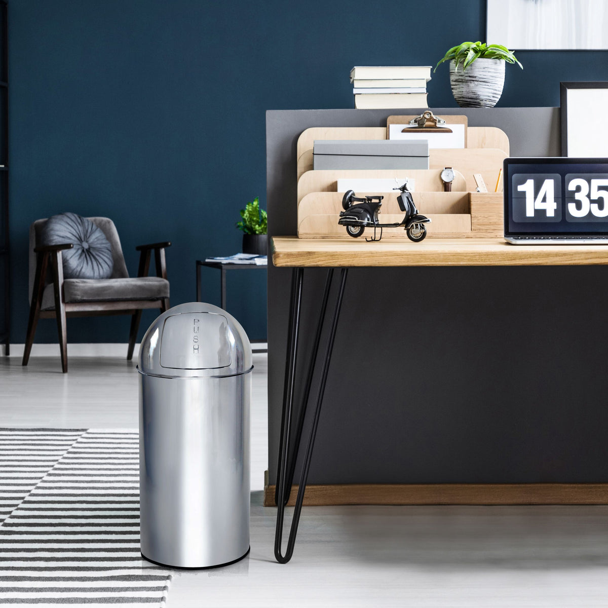 Šiukšliadėžė PUSH 35 L