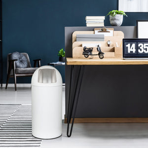 Šiukšliadėžė PUSH White 50 L