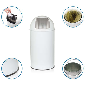 Šiukšliadėžė PUSH White 50 L