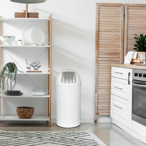 Šiukšliadėžė PUSH White 50 L