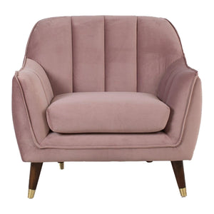 Poilsio krėslas JOANNA 84x83xH805cm, violetinės rožinės spalvos aksomas