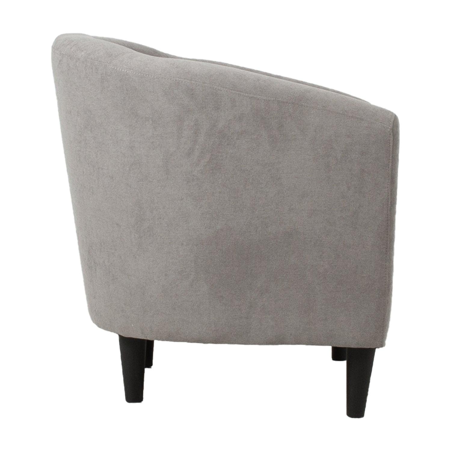 Poilsio krėslas WESTER 76x685xH74cm, pilkas audinys