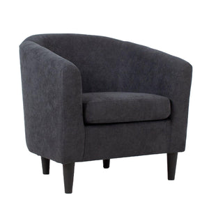 Poilsio fotelis WESTER 76x685xH74cm, tamsiai pilkas audinys