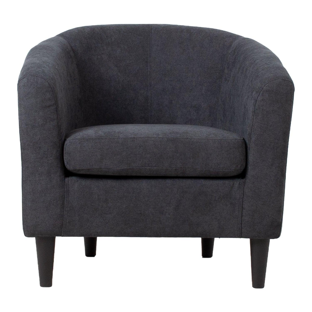 Poilsio fotelis WESTER 76x685xH74cm, tamsiai pilkas audinys