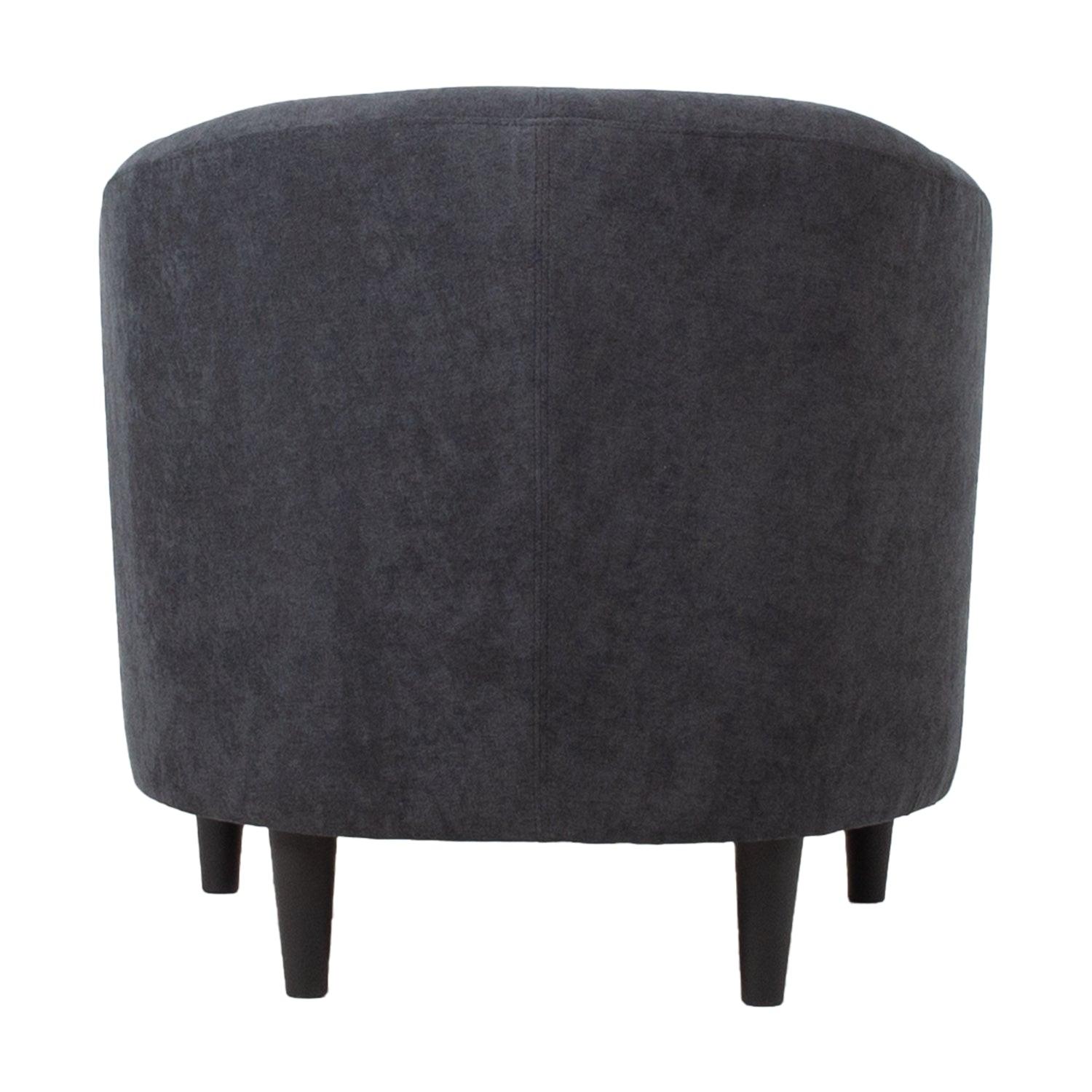 Poilsio fotelis WESTER 76x685xH74cm, tamsiai pilkas audinys