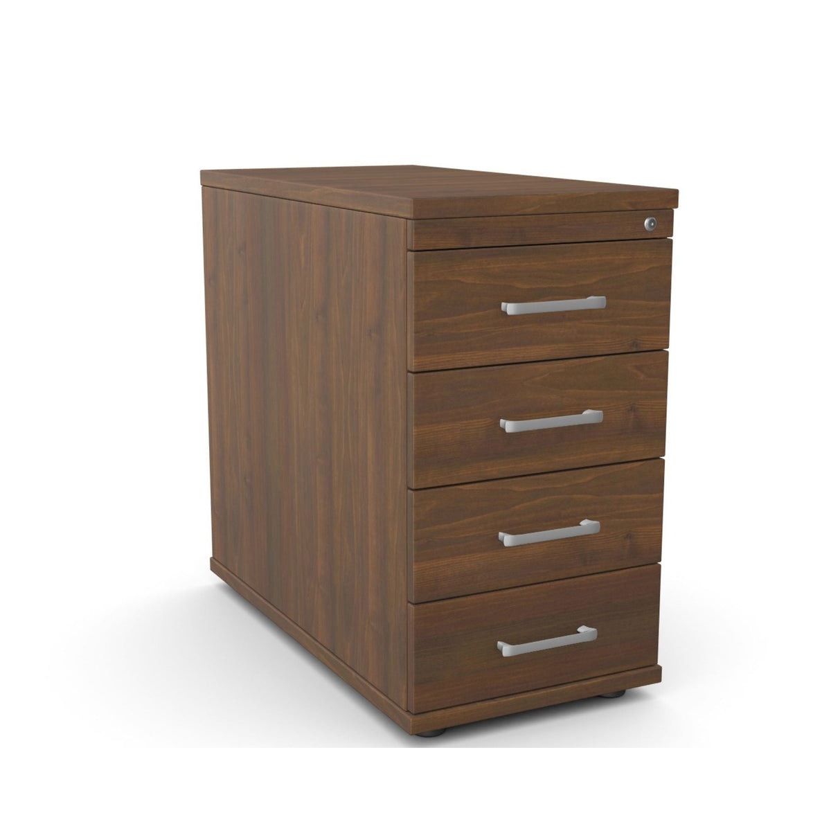 Stalčių blokas FLEXX TALL, rakinamas – riešutmedžio / 800 mm