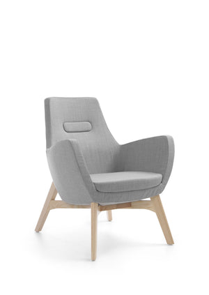Poilsio krėslas UMM W702 WOOD, BEJOT:, konfigūruojamas