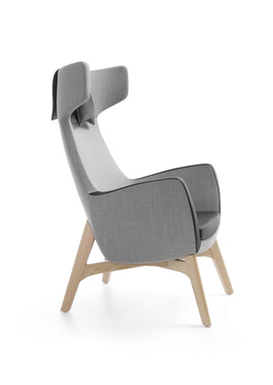Poilsio krėslas UMM W703 WOOD, BEJOT, konfigūruojamas
