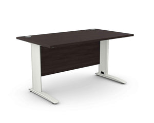 Biuro stalas ARETH STANDARD, su uždengimo plokšte – Juoda / Balta / 140 x 80